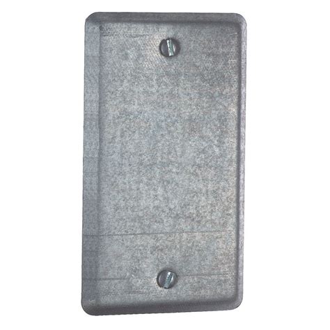 steel city 1-gang rectangle metal electrical box cover|steel city metallic box.